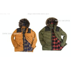 China Warm Hoodied Junior Boy's Heavy Coats on sale