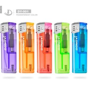 Refillable Electron Disposable Piezo Lighter for Cigarette Model NO. DY-001