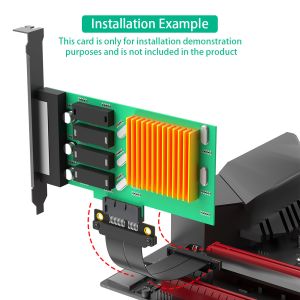 PCI Express 4.0 1X to PCI-E X1 Adapter Riser Card + High Speed Data Extension