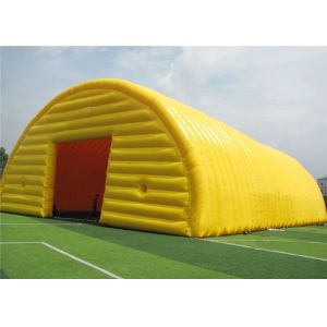 Ground Yellow Inflatable Canopy Tent , Inflatable Advertising Tent Modern Design