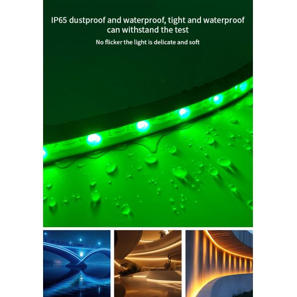 Silicon Flex LED Wall Washer DC24V DMX512 Dimmable RGBW LED Wall Washer Lights Outdoor IP68