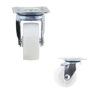 40mm Diameter Plastic Light Duty Casters 360 Degree Rotating
