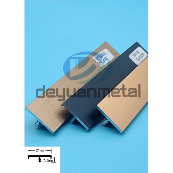 Aluminum T Profiles Edge Banding Black For Furniture Decorative