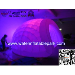 Lighting Inflatable Luna Tent For Party , Light Dome Tent Inflatable Igloo