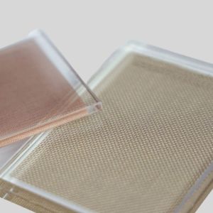 Customized Metal Fabric Laminated Glass 6mm- 20mm Glass Thickness