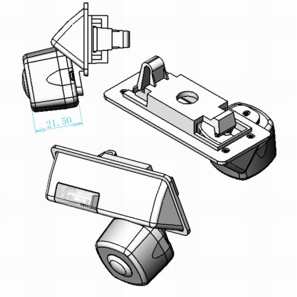 Waterproof digital rear camera for Nissan Teana OCB-T6816