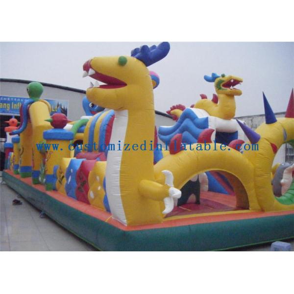 Safety Octopus Party Style Inflatable Amusement Park With Slide For Fun Games