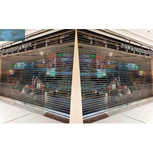 Commercial Use 3000mm Height 16mm Tube Transparent Roller Door