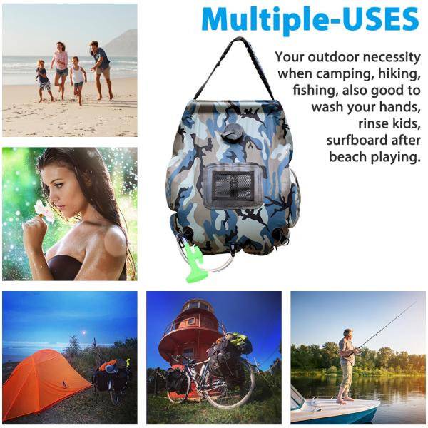 GEERTOP 20L Shower Bag Outdoor Camping Accessories