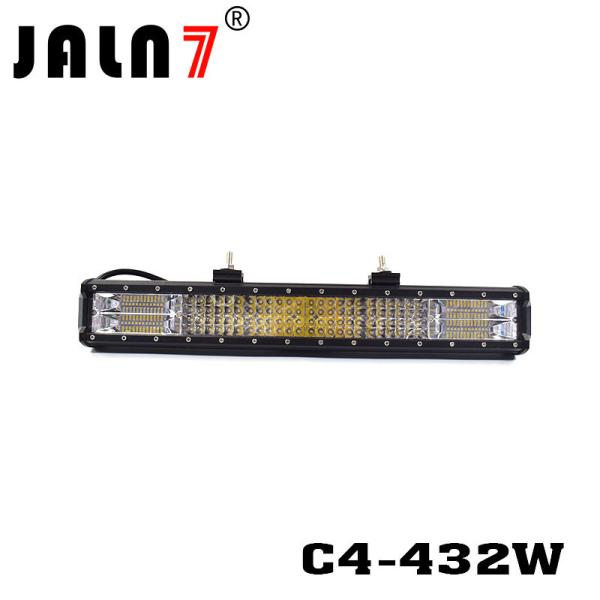 LED Light Bar JALN7 432W 4Rows Combo Beam LED Driving Lamp Super Bright Off Road