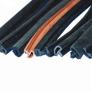 Colored Wooden Door Sound Insulation And Collision Sealing Strips For D Type