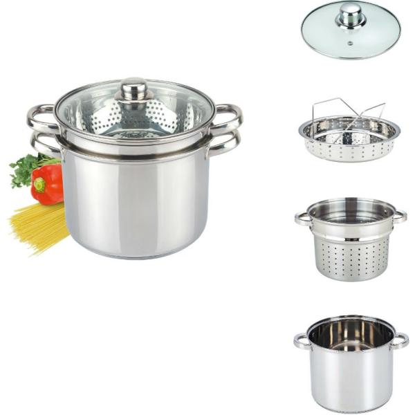 Buy Stainless Steel Pasta Pot 8QT pot at wholesale prices