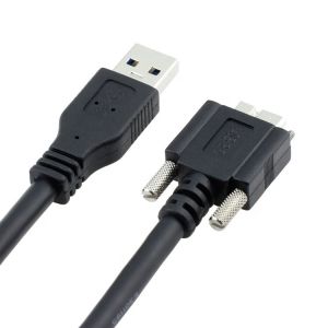 High Speed 5Gbps Screw Panel Mount Micro B USB 3.0 Extension Cable