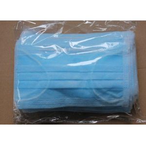 Blue Safety OEM Non Woven Disposable Earloop Face Mask