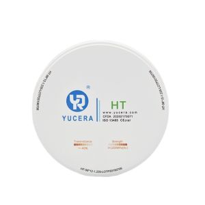 Quality Yucera HT white 98mm Zirconia Ceramic Blocks - Ideal for High - Quality Dental Lab Work for sale