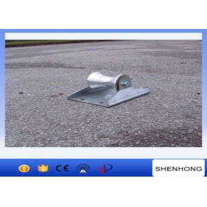 Medium Duty Pressed Straight Line Pipe Cable Laying Roller Zinc Plate Finished