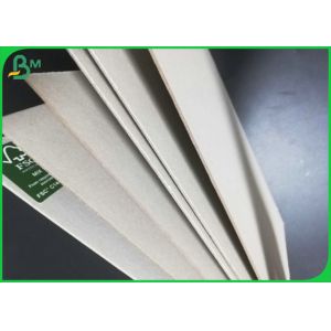 Uncoated 2mm Grey Hard Board Recycled Pulp High Stiffness For Making Gift Box