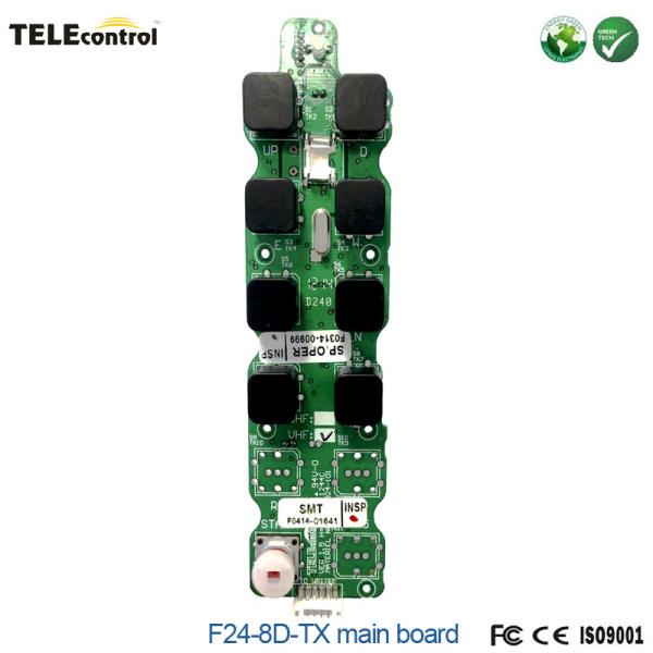 Buy Telecontrol remote control F24-8D transmitter main board PCB wiht 8 dual speed keys at wholesale prices