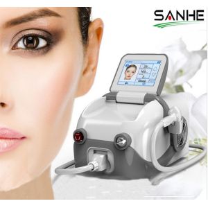 Quality 10,000,000 shots life mini 808nm diode laser hair removal machine with 10 Germany bars for sale
