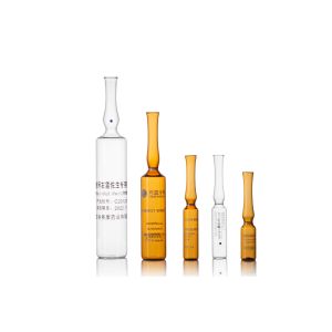 ISO standard glass medical amber ampoule vials for medicine