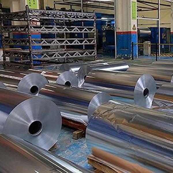 Buy 18 Micron Aluminum Foil Coil 21mm 1600mm Smooth Embossed Surface at wholesale prices