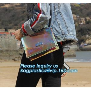 Chain Bag Cute Girl's Clear PVC Transparent Sling Hobo Handbag, PVC Women