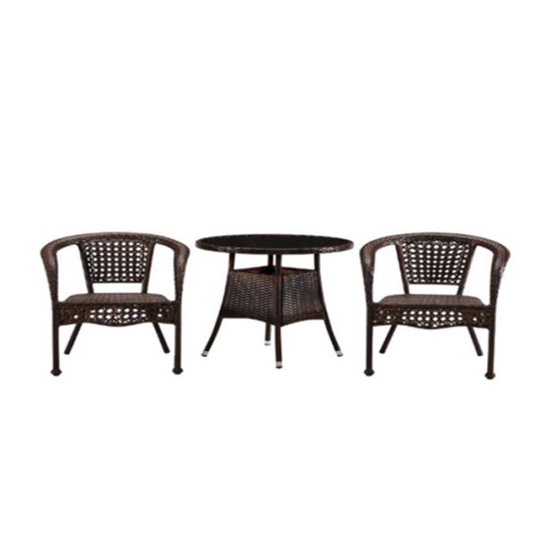 Buy Moisture Resistant 3 Piece Garden Rattan Set No Cracking EN581 at wholesale prices