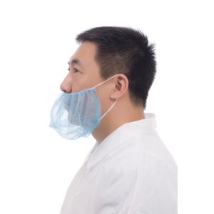 No Tight Nonwoven Disposable Beard Cover With Double Elastic