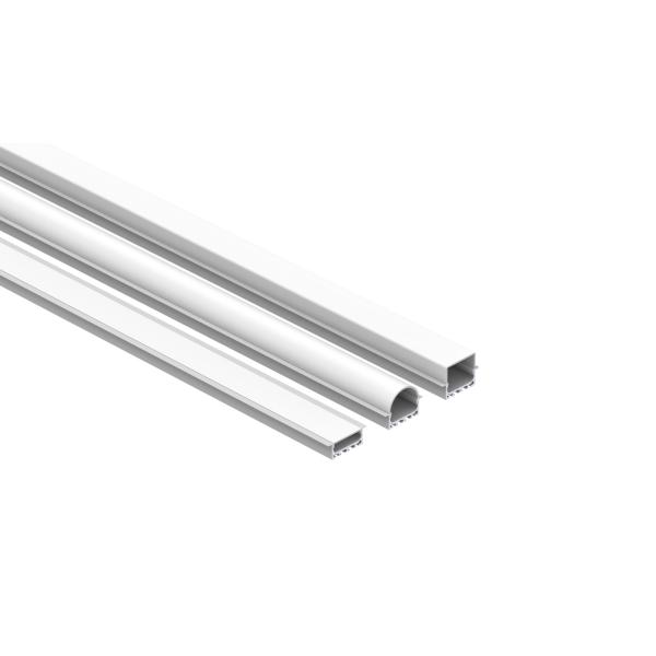 Buy PMMA Cover Aluminum LED Extrusions Sandblasting With PC Diffuser at wholesale prices