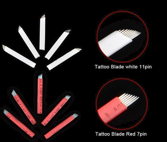 Buy Tattoo Blade Disposable Permanent Makeup Needles Gamma Ray Sterilization at wholesale prices