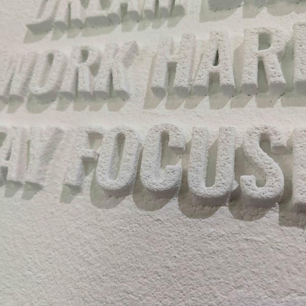 Handpainted 3D White Painting Relief Geometryczny Cubes Artwork Oil Painting Enthusiasts