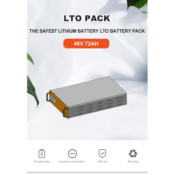 48V 72Ah Lithium LTO Battery Pack For Telecom Backup Power