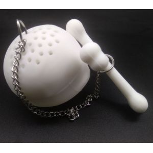 custom wholesale high quality silicone Skull Tea Infuser
