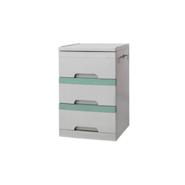 Buy 3 Drawers Hospital Bed Accessories Locker With Dining Board at wholesale prices