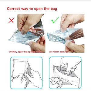 Medical Grade Child Proof Zipper Pouches Resealable For Prescription Drugs