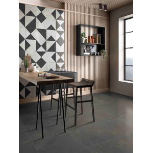 Black Deep Marble Modern Porcelain Tile 600X600 MM Wear Resisting