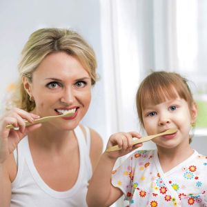 Eco Friendly Bamboo Handle Toothbrush BPA Free Biodegradable