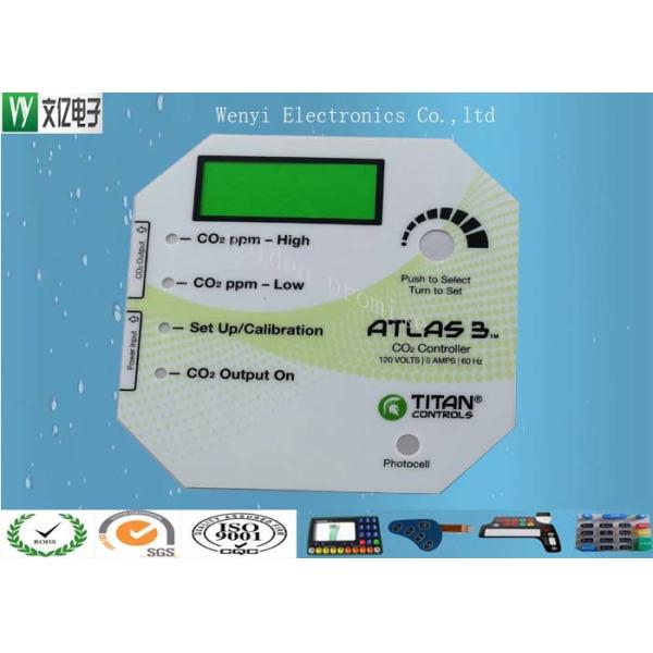 Flat Glossy Anti - UV Polyester Membrane Switch Transluent LCD Window Overlay