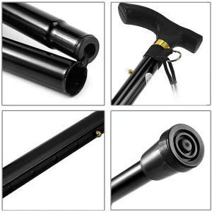 Factory Wholesale Telescopic Cane Begrit Sticks Multifunction Folding Walking