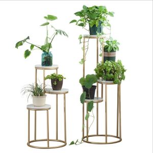 China 3 tiers metal iron plants stand planter shelf on sale