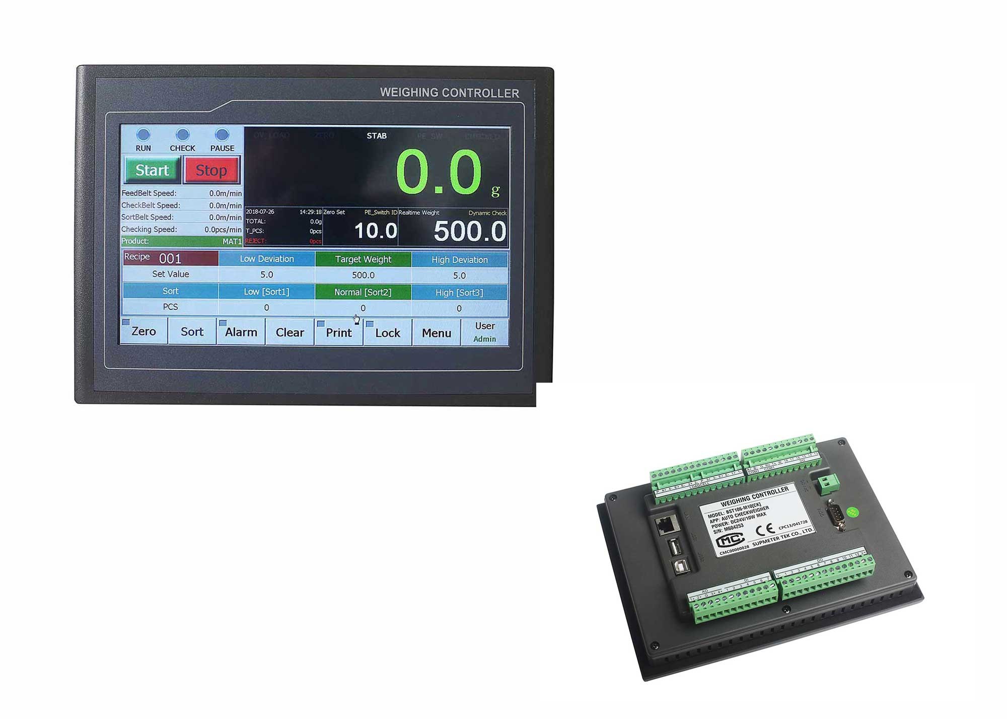 Buy cheap Touch Screen Checkweigher Load Cell Controller from wholesalers