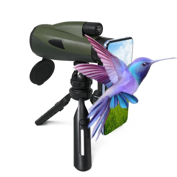 Buy Real 12x60 High Power Monocular Telescope With FMC BAK4 Prism Large Objective Lens at wholesale prices