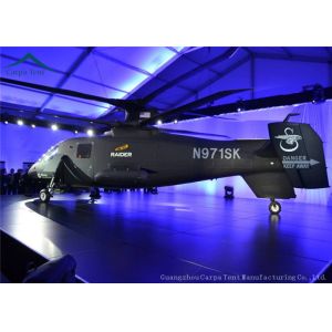 30m * 50m Helicopter Hangar / Fire Resistant And Durable Large Tents