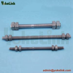 Double-Arming Bolts full thread furnished with four square nut