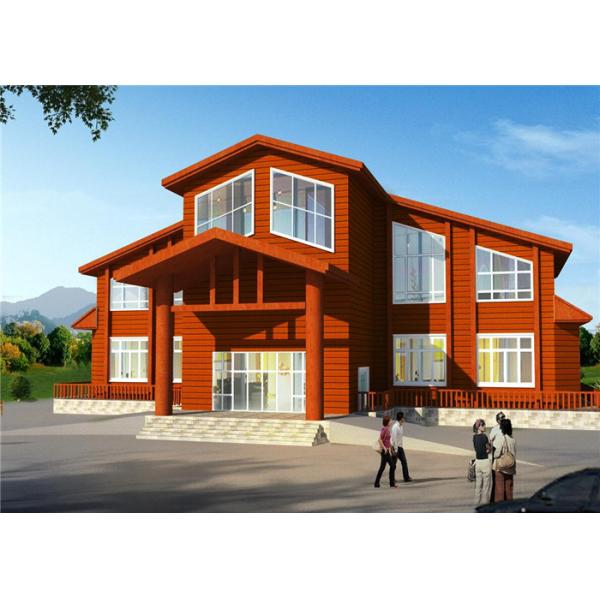 CEMENT SIDING LIGHT STEEL FRAME MODEM LUXURY PREFAB HOUSE FOR SALE