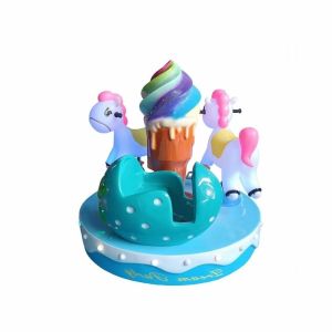 3 Seats Fun Carousel Kiddie Ride Amusement Doll Machine Customized