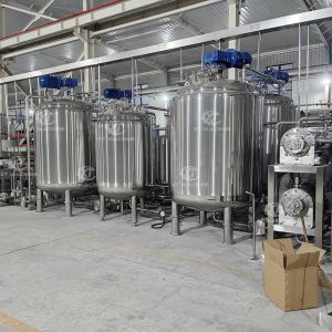 Three-layer Stainless Steel Peanut Butter Cooling / Blending Tank Industrial