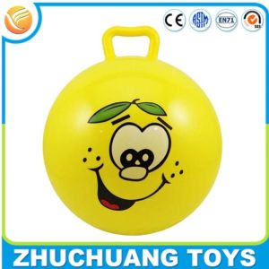 pvc inflatable small bouncy hopper balls with handle
