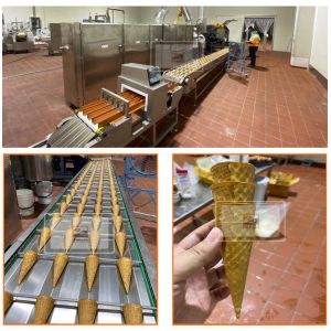 Milk Flavor Ice Cream Sugar Cones 135mm Height With 23 Degree Angle