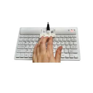 IP65 180mAh Battery Bluetooth 3.0 Washable Medical Keyboard